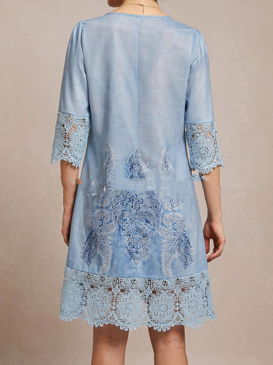 Elegant Lace A-Line Dress by Greta
