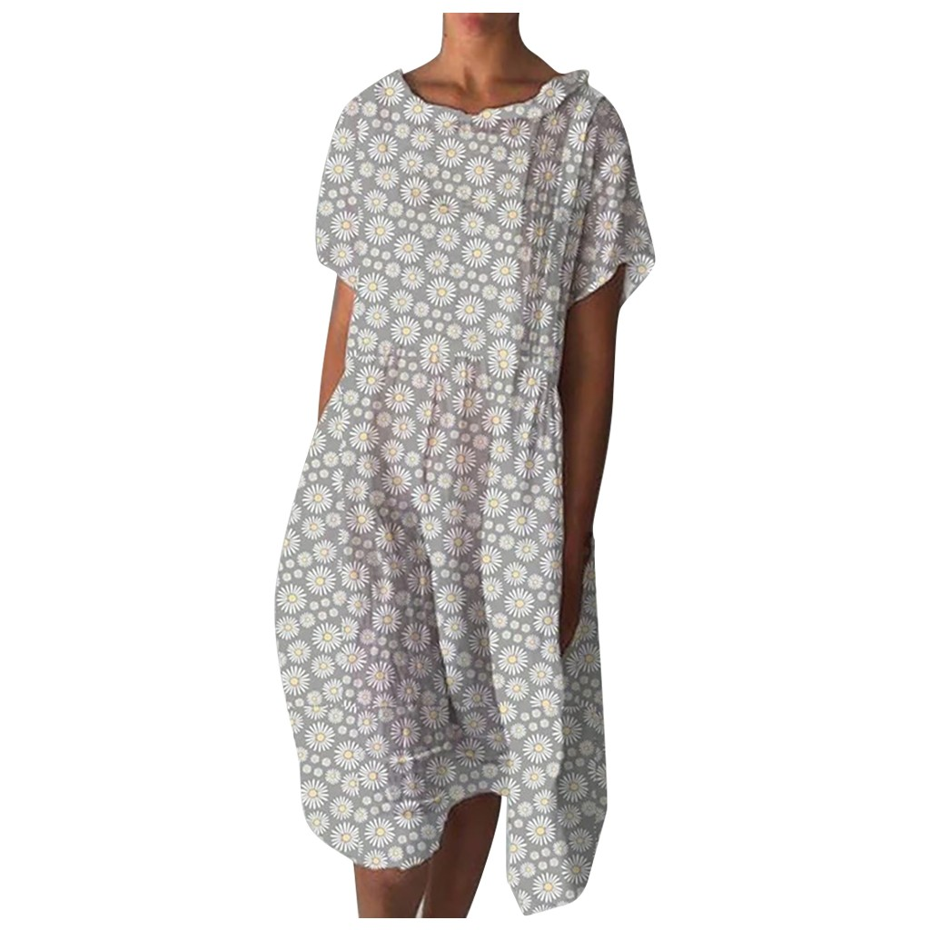 Floral Cotton Blend Dress Greta Summer