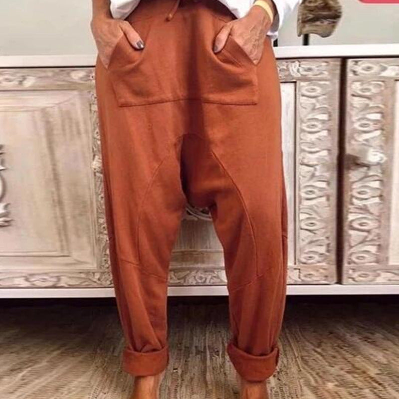Chic Comfort Greta Lace Up Harem Pants