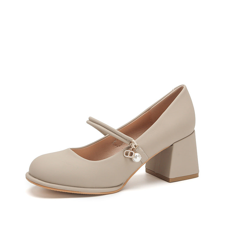 Elegant Chunky Heel High Heels by Greta