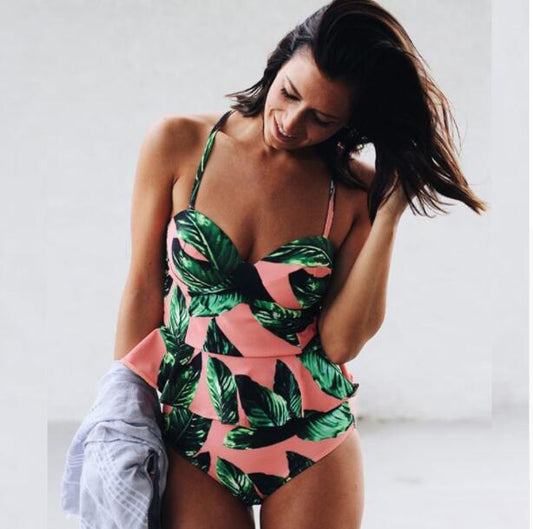 Floral High Waisted Bikini Greta Swimwear