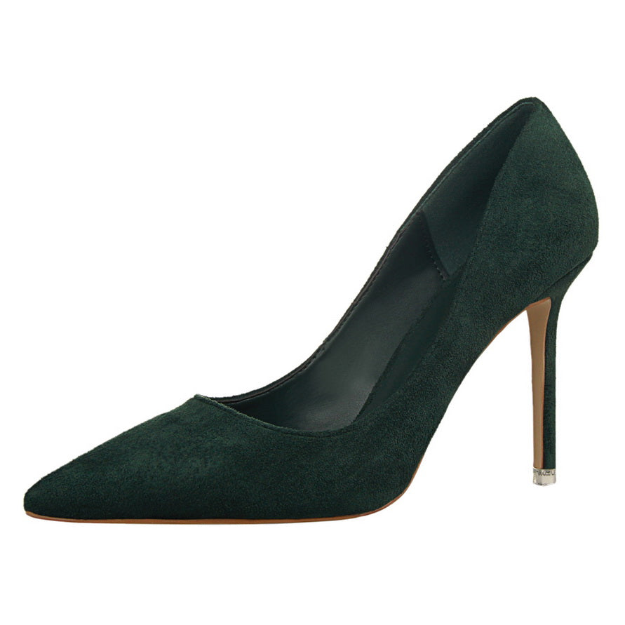 Chic Suede Pointed Heels by Greta