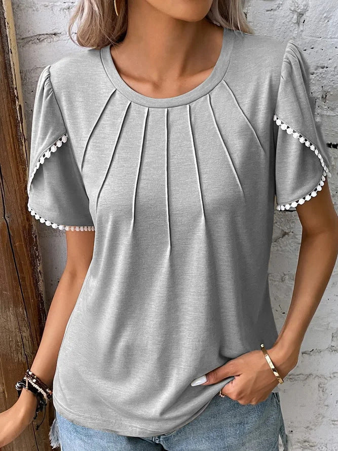 Chic Tulip Sleeve Greta Summer T-Shirt