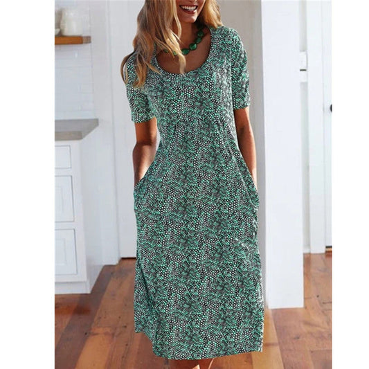Floral Print Midi Dress by Greta