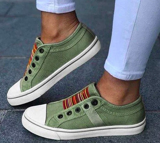 Pinterest-Inspired Greta Laceless Canvas Sneakers