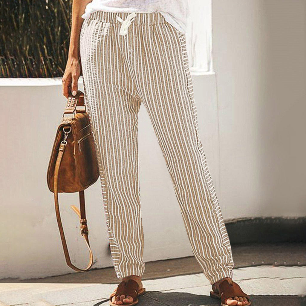 Pinterest-Inspired Greta Striped Wide-Leg Pants
