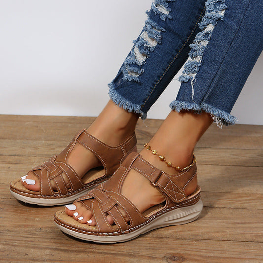 Vintage Comfort Wedge Sandals by Greta
