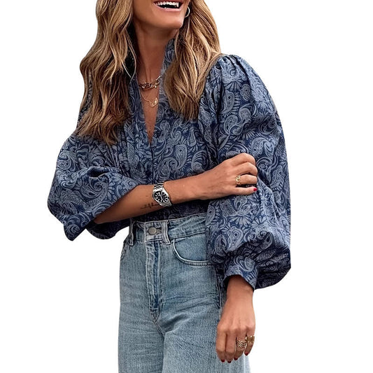 Elegant Puff Sleeve Blouse by Greta