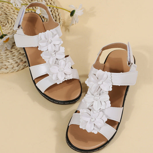 Floral Comfort Greta Wedge Sandals
