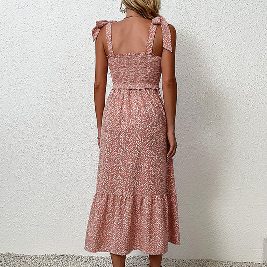Floral Midi Backless Dress by Greta