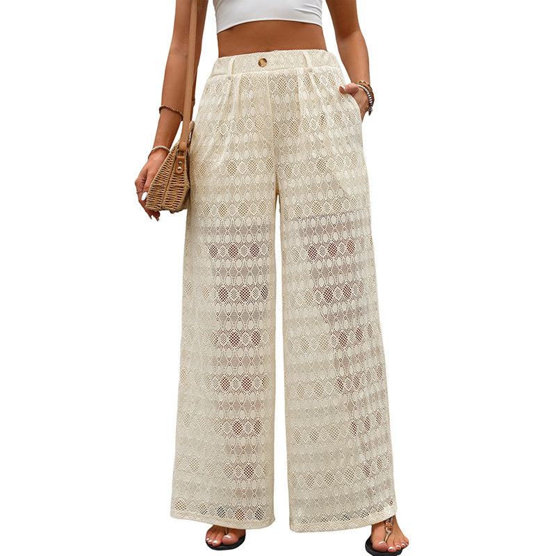 Elegant High Waist Lace Pants Greta