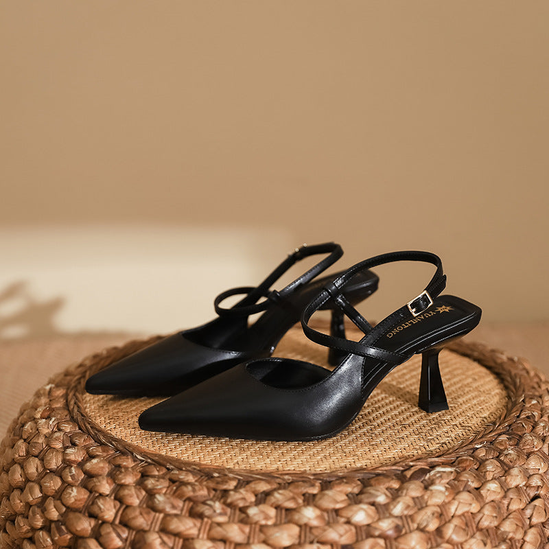 Elegant Greta Pointed Toe High Heel Sandals