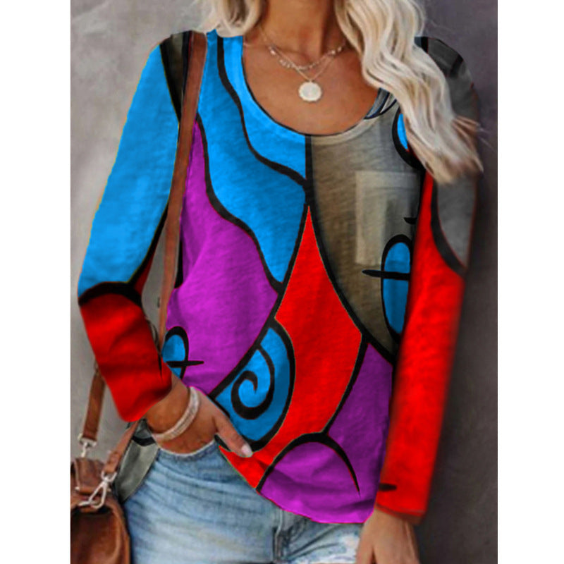 Colorblock Long Sleeve Top by Greta