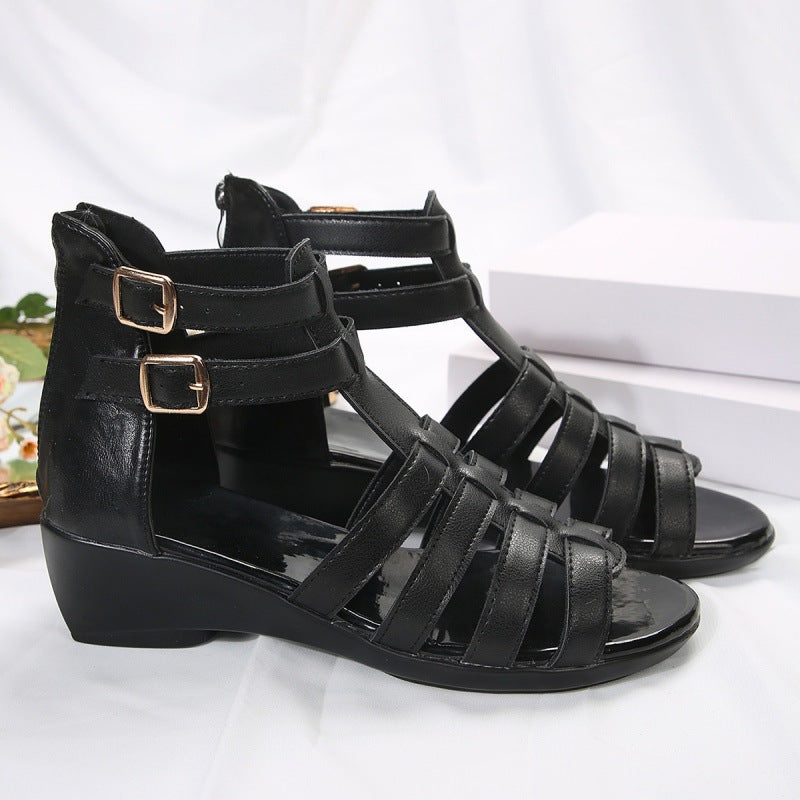 Chic Hollow-Out Wedge Sandals by Greta