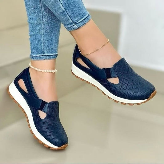 Versatile Greta Chunky Slip-On Casual Flats