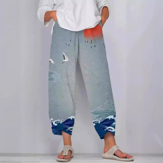 Artful Linen Greta 3D Pattern Pants