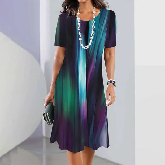 Vibrant Plus Size Dress Greta Summer Pullover
