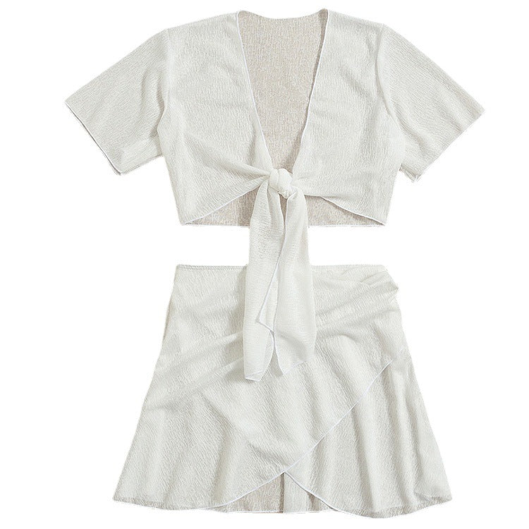 Chic Split White Bikini Set by Greta