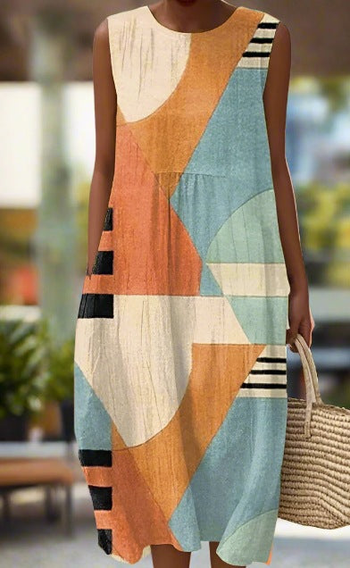 Pinterest-Inspired Greta  Sleeveless Summer Dress