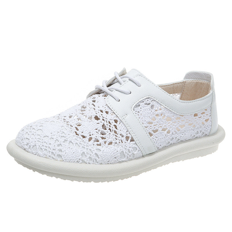 Breathable Crochet Greta  Casual Flat Shoes
