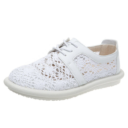 Breathable Crochet Greta  Casual Flat Shoes