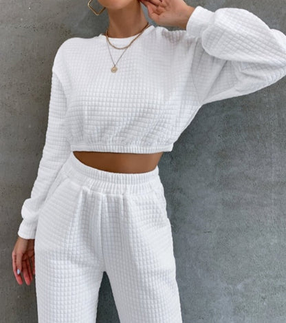 Textured Cozy Greta  Women’s Lounge Set