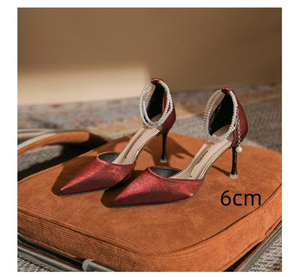 Elegant Greta  Stiletto Buckle Sandals
