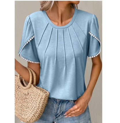 Chic Tulip Sleeve Greta  Summer T-Shirt