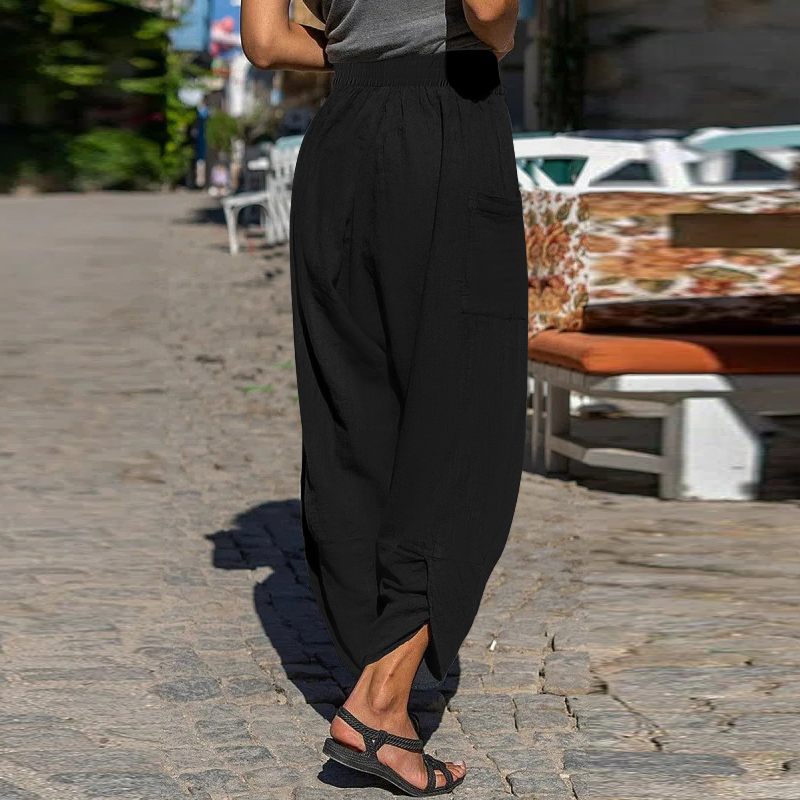 Relaxed Fit Greta  Cotton Casual Pants