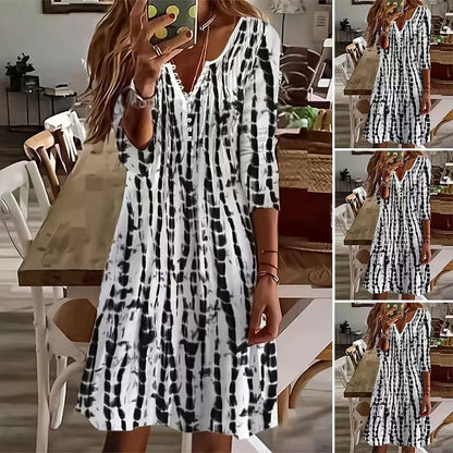 Chic A-Line Greta  Everyday Midi Dress