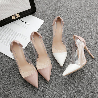 Chic Transparent Stiletto Heels by Greta 