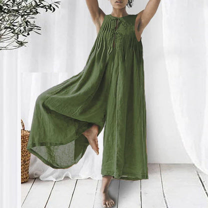 Chic Sleeveless Long Jumpsuit by Greta 