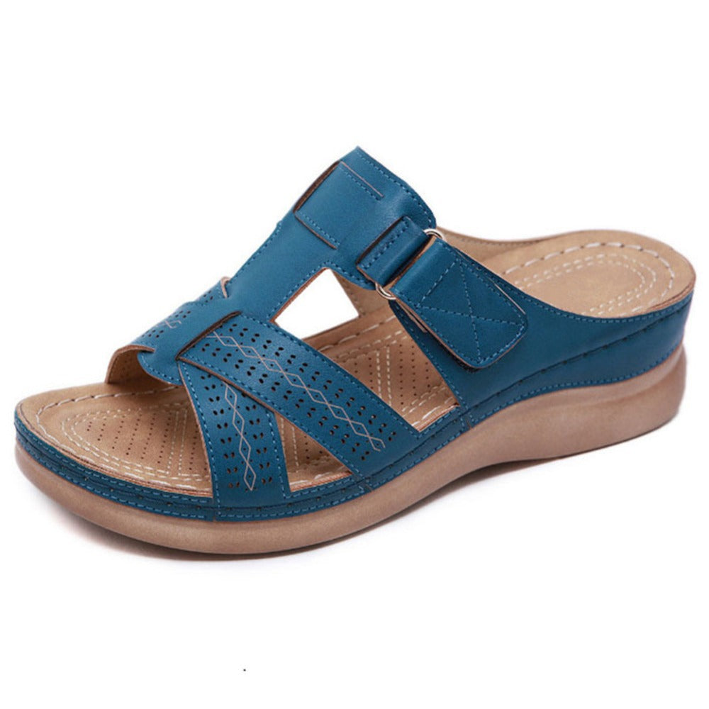Vintage Wedge Greta  Slip-On Ladies Sandals