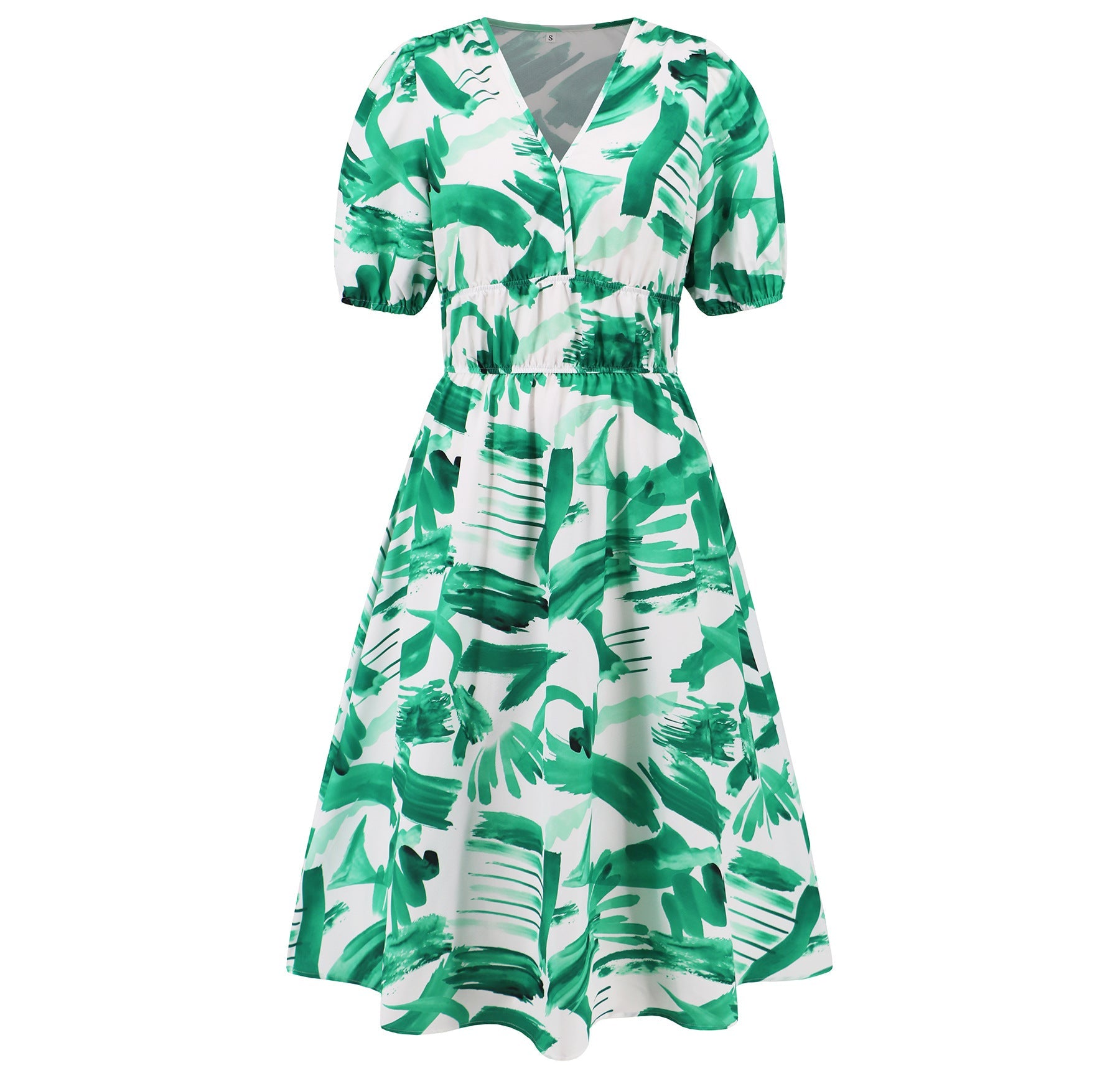 Bohemian Floral V-Neck Dress by Greta 