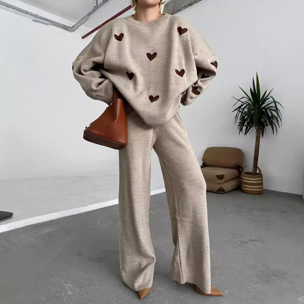 Chic Heart Knit Set by Greta 