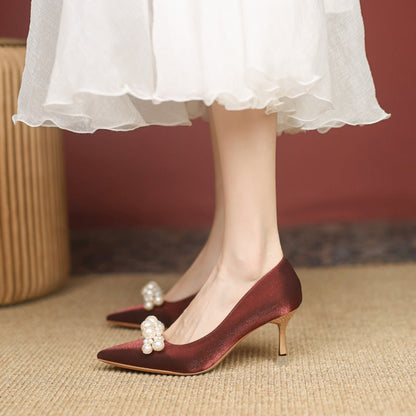 Elegant Greta  Rhinestone Wedding Heels