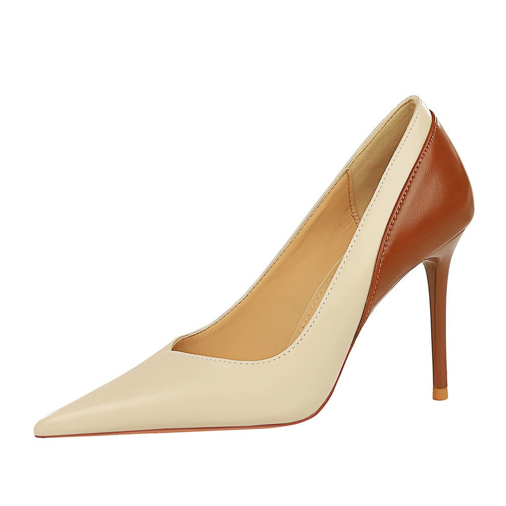 Retro Colorblock Stilettos by Greta 