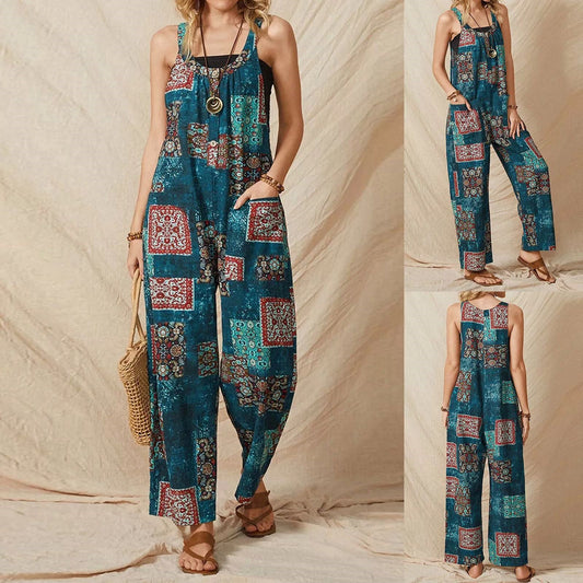 Vintage Print Greta  Everyday Jumpsuit