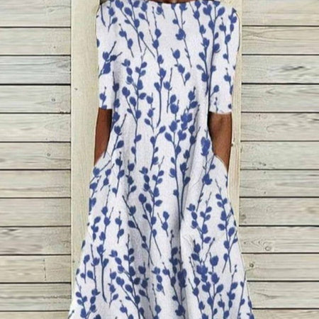 Pinterest-Inspired Greta  3D Print Midi Dress