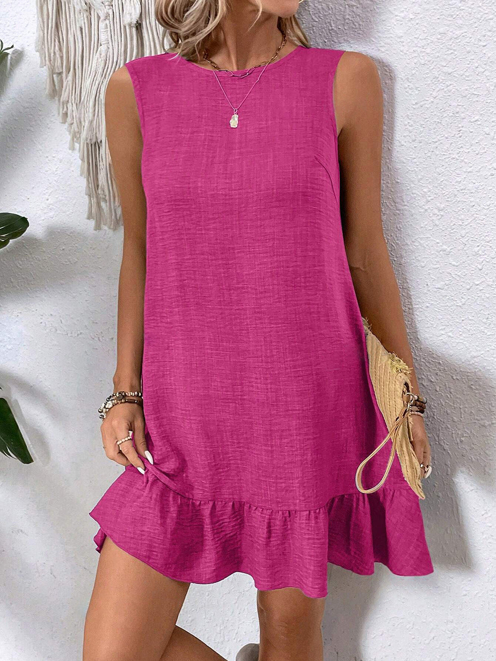 Ruffle Sleeveless Summer Dress by Greta 