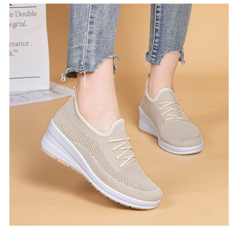 Breathable Mesh Platform Wedges by Greta 