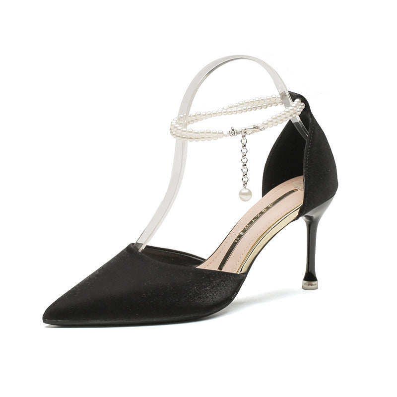 Elegant Greta  Stiletto Buckle Sandals