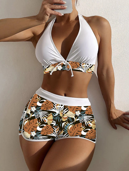 Vibrant Printed Bikini Shorts Set by Greta 