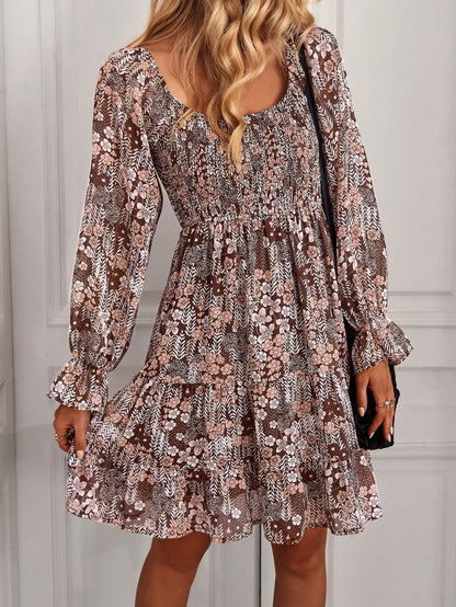 Boho Floral Print Dress Greta 