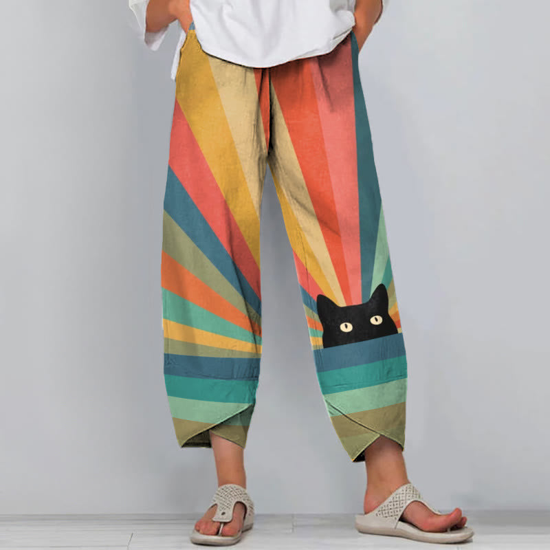 Artful Linen Greta  3D Pattern Pants