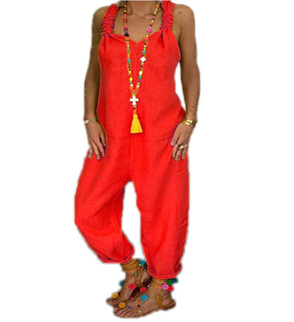 Vibrant Cotton Jumpsuit by Greta 