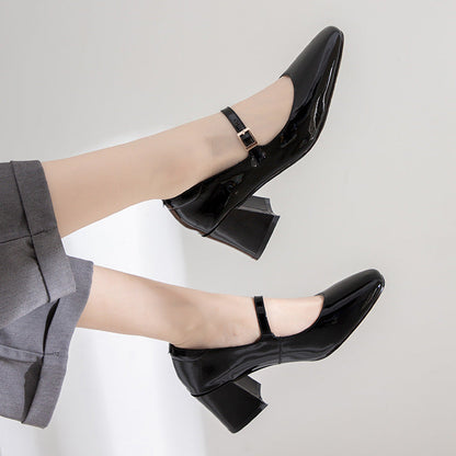 Elegant Patent Leather Heels by Greta 