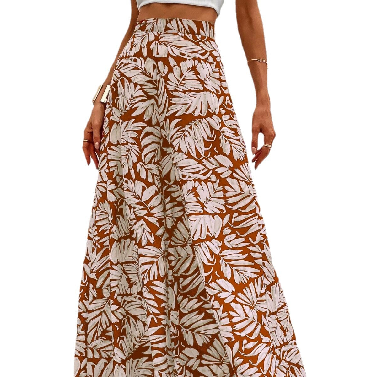 Chic Floral Wide-Leg Pants by Greta 