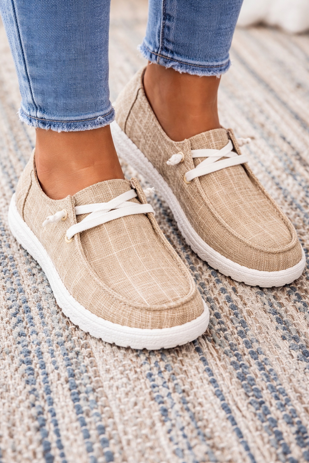 Plaid Canvas Greta  Everyday Comfort Sneakers