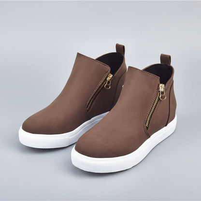 Chic Suede Round Toe Flats by Greta 